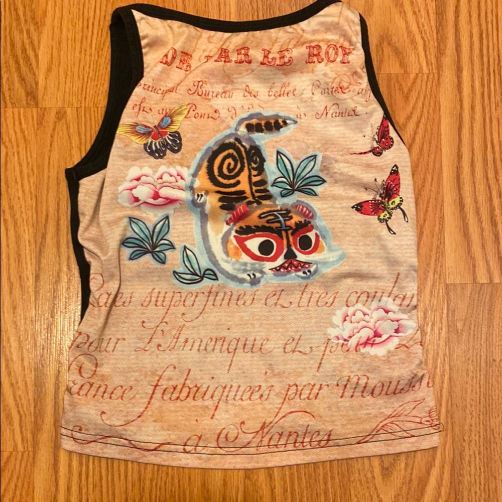 KOS USA Colorful Graphic Tank Top Small